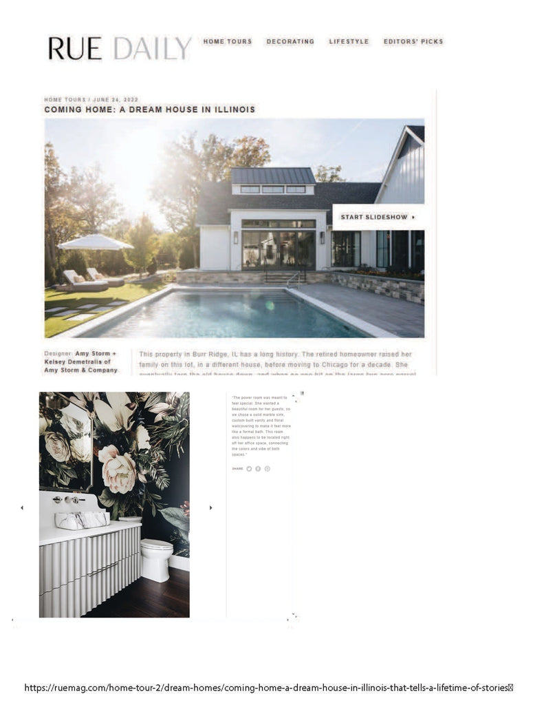 RUE MAGAZINE : Coming Home: A Dream House in Illinois
