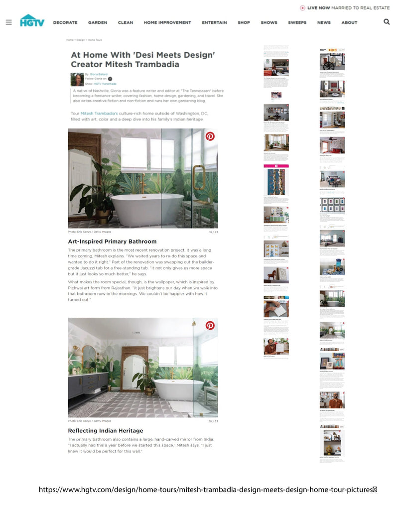 HGTV Feature : Mitesh | Home & Design