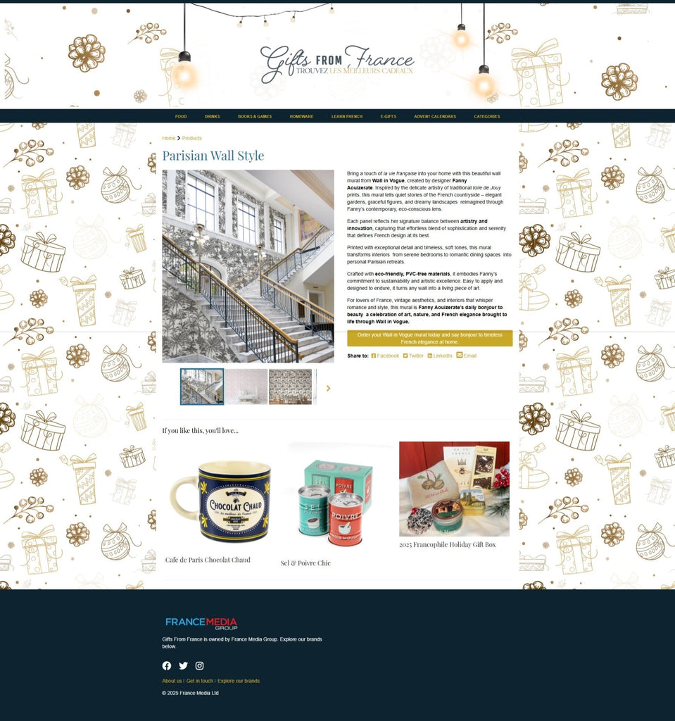 Parisian Wall Style  |  Gifts from France  | Wall in vogue