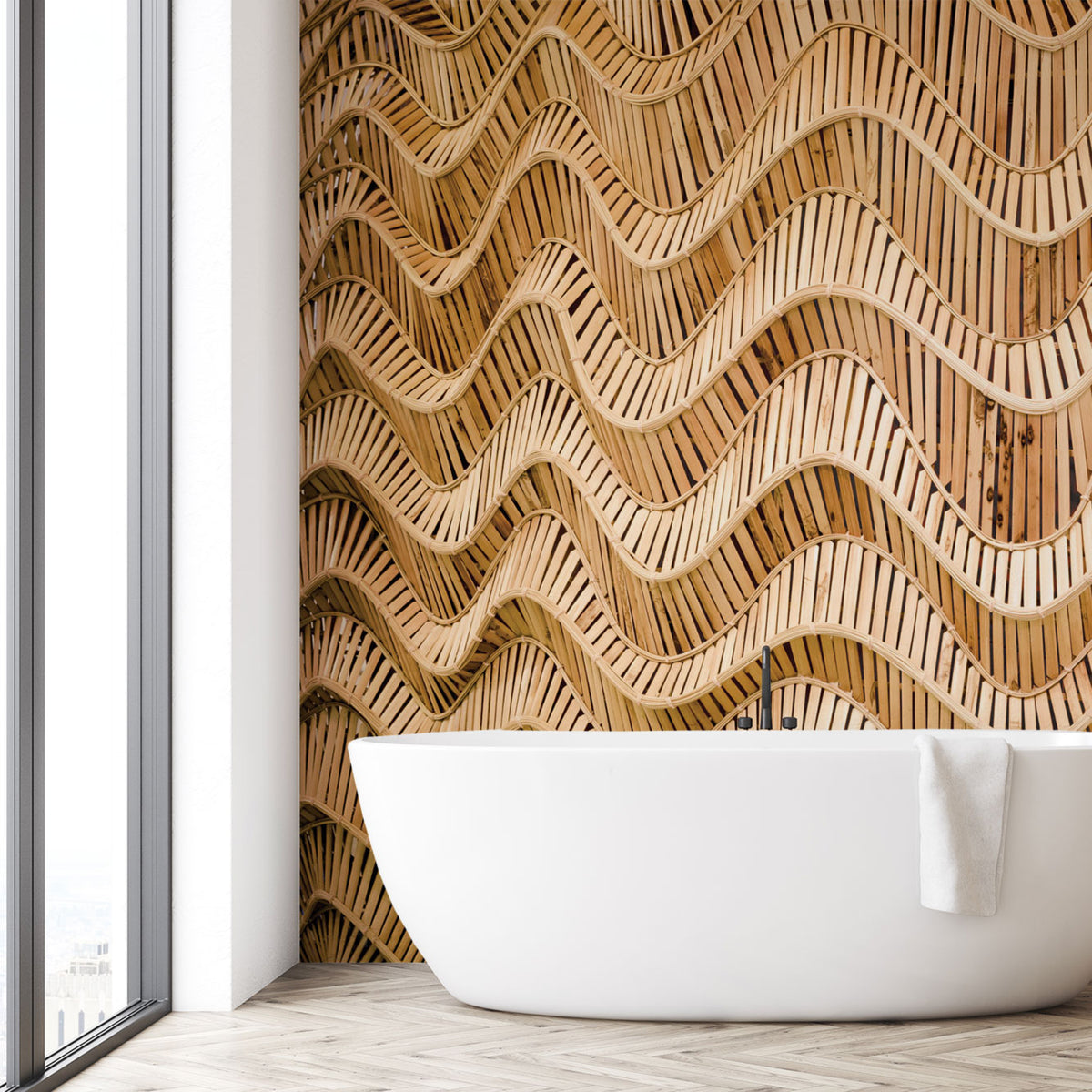 Wavy Rattan WIV-617 Wall Mural – A Natural & Organic Texture – Wall in ...
