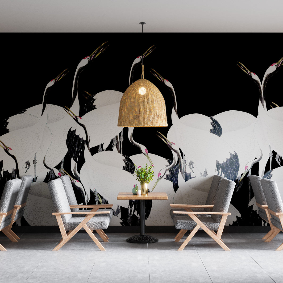 3D Red Sun Bird WG905 Wall Murals